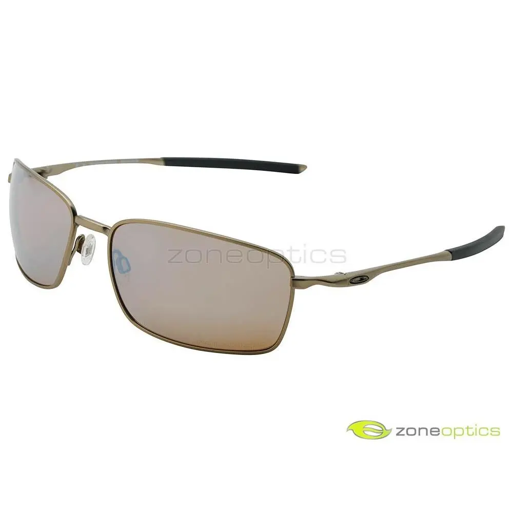 Oakley Ti Square Wire Polarized Sunglasses OO6016-01 Titanium/titanium Iridium