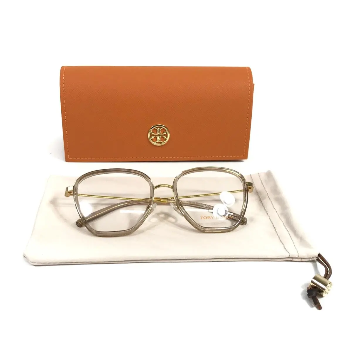 Tory Burch Eyeglasses Frames TY1081 1821 Transparent Clear Gold 53-18-140