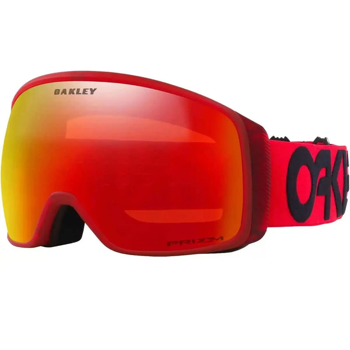 Oakley Adult Flight Tracker L Snow Red Line/prizm Torch Iridium OS Goggles