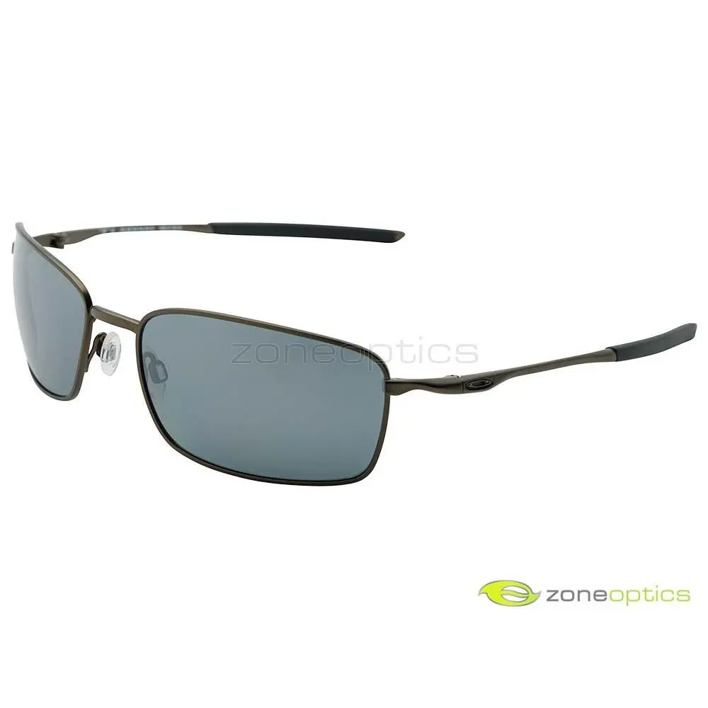 Oakley Ti Square Wire Polarized Sunglasses OO6016-02 Pewter/black Iridium