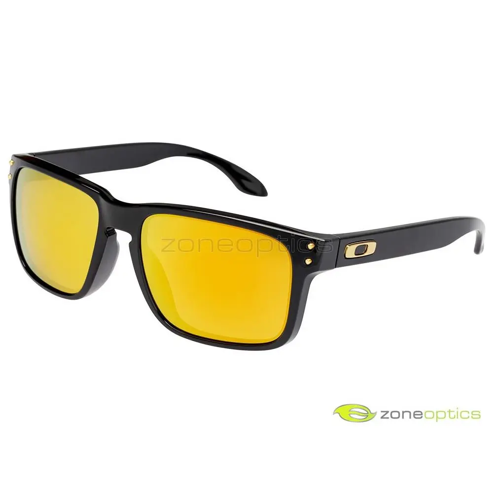 Holbrook Sunglasses OO9244-20 Polished Black/24K Gold Iridium Asian by Oakley
