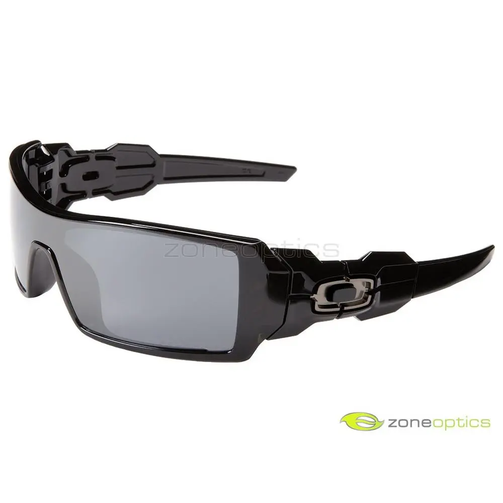 Oakley Oil Rig Polarized Sunglasses 26-203 Polished Black/black Iridium