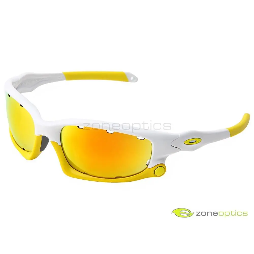 Split Jacket Sunglasses OO9099-12 Polished White/fire Iridium Persimmon by Oakley