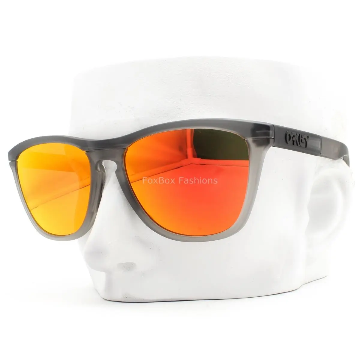 Oakley Frogskins Range XL Sunglasses Matte Gray Prizm Ruby OO9503-0158 W/pouch