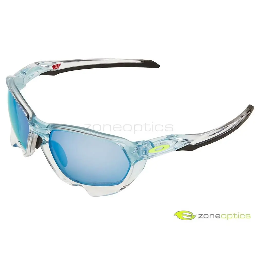 Oakley Plazma Polarized Sunglasses OO9019-1559 Blue Ice/prizm Deep Water