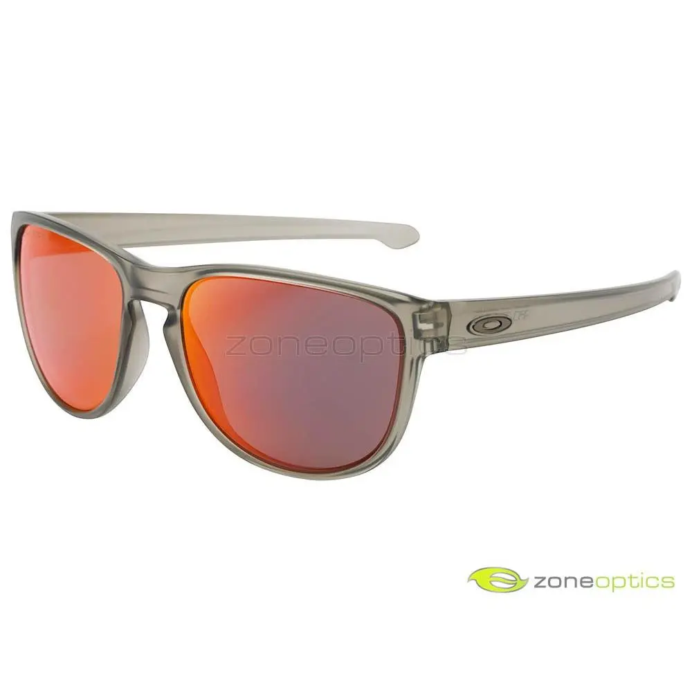 Oakley Sliver R Polarized Sunglasses OO9342-03 Matte Grey Ink/torch Iridium