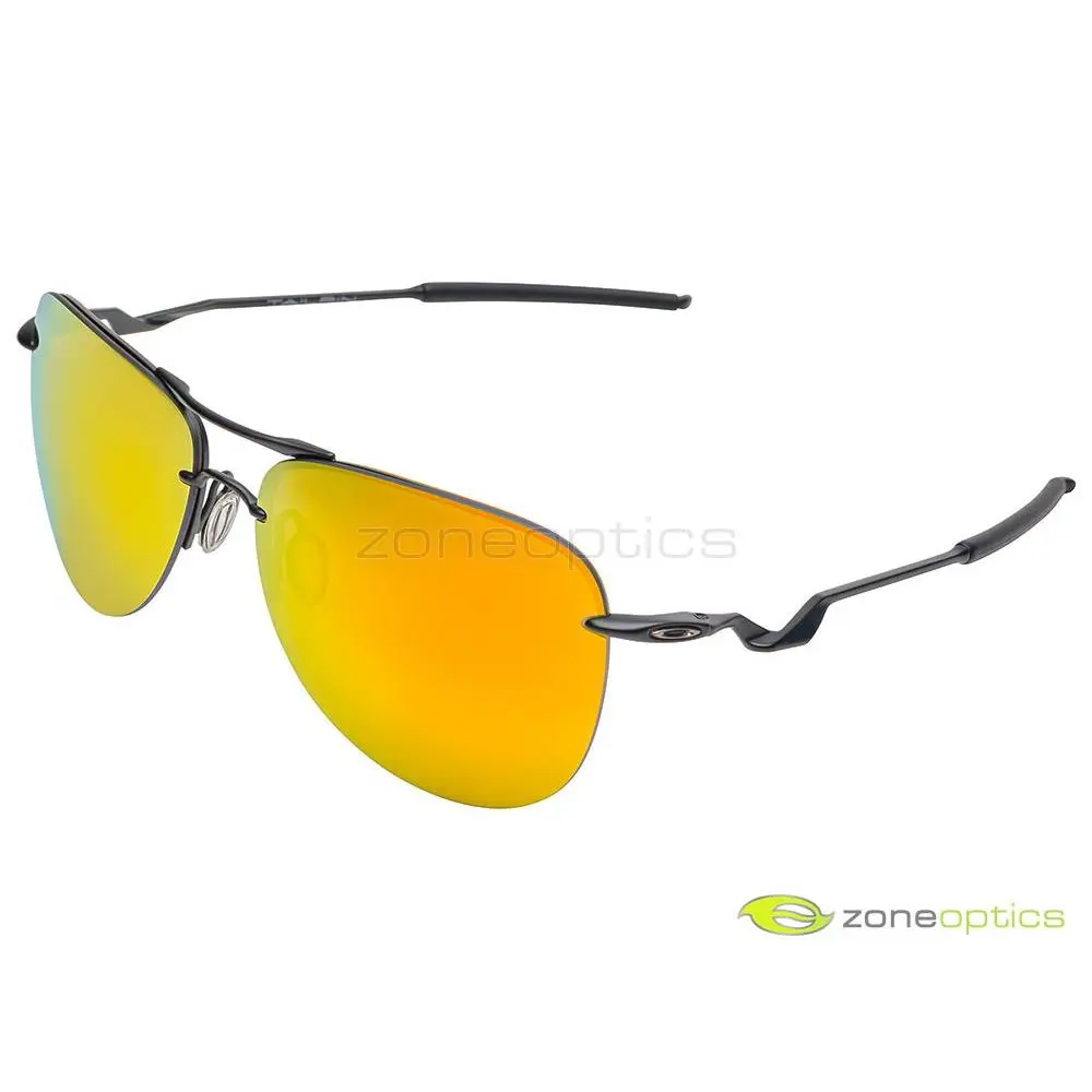 Tailpin Sunglasses OO4086-11 Satin Black/fire Iridium by Oakley
