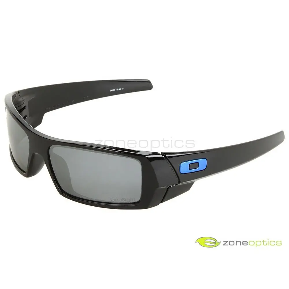 Oakley Gascan Onesight Sunglasses 24-290 Black/black Iridium Blue Icon - Frame: Polished Black, Lens: Black Iridium