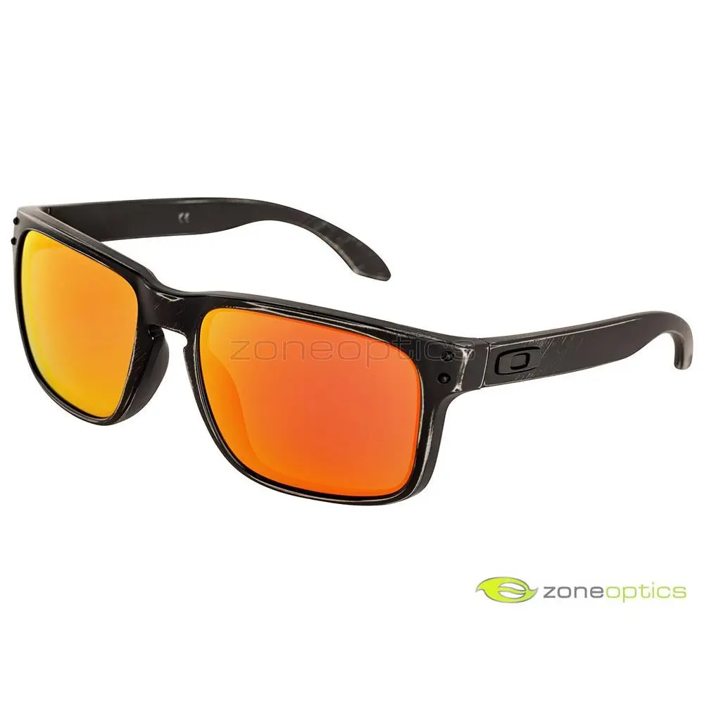 Holbrook Fall Out Sunglasses OO9102-56 Black Decay/ruby Iridium by Oakley