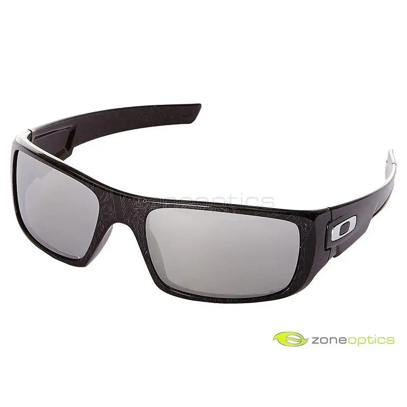 Crankshaft Polarized Sunglasses OO9239-08 Black/ghost Text/chrome Iridium by Oakley