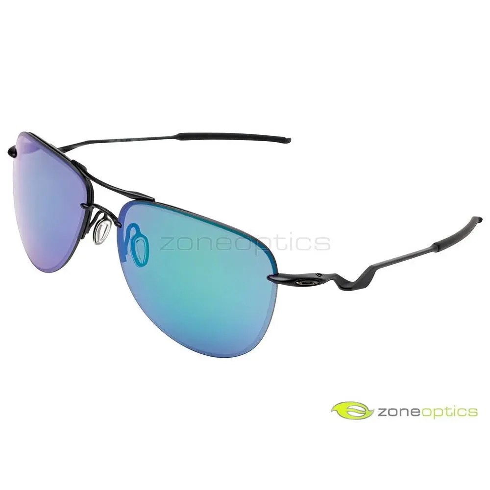 Oakley Tailpin Sunglasses OO4086-02 Satin Black/jade Iridium