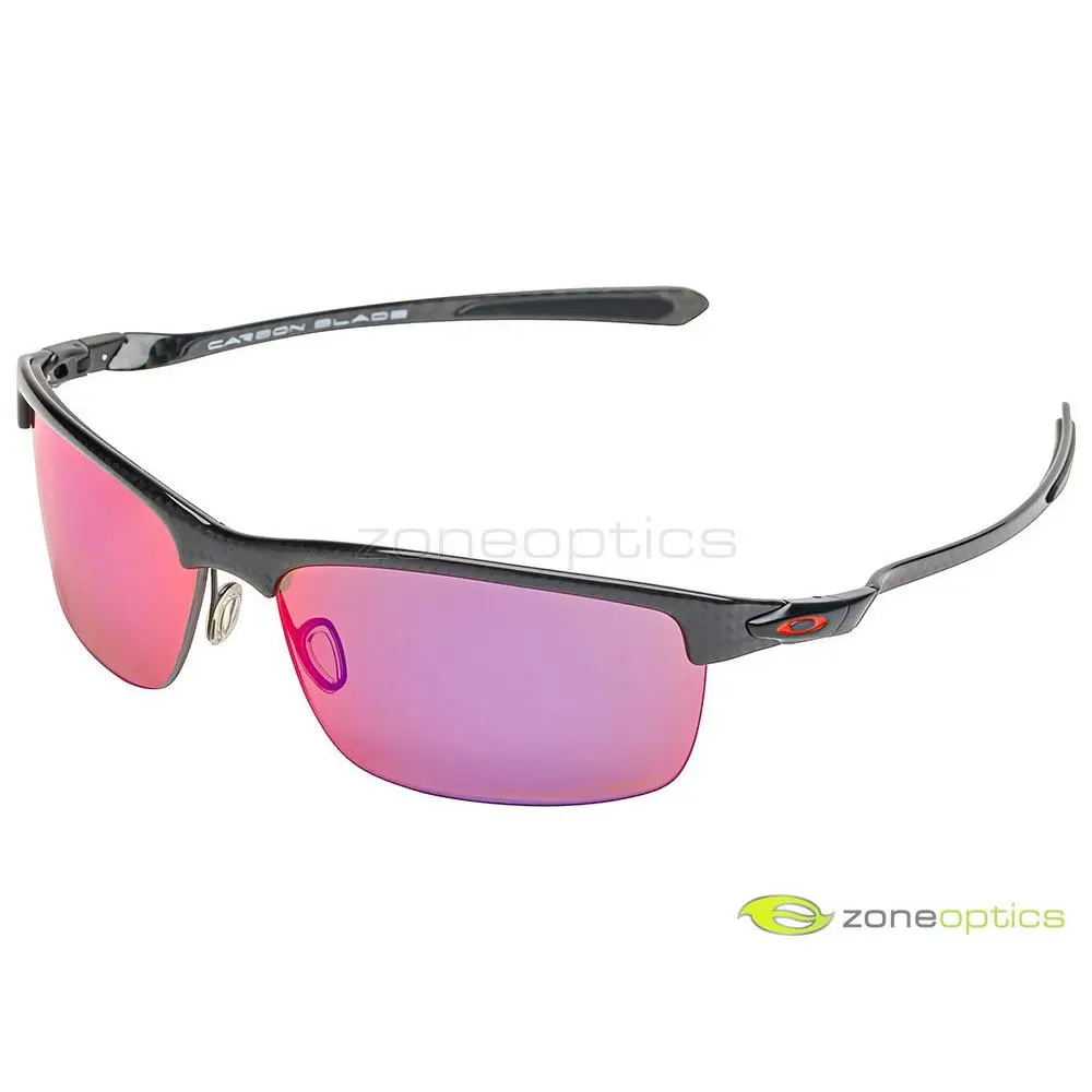 Oakley Carbon Blade Polarized Sunglasses OO9174-02 Polished Carbon/red Iridium