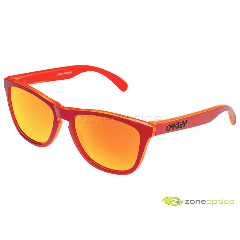 Oakley Frogskins Sunglasses OO9013-E055 Matte Red/trans Orange/prizm Ruby