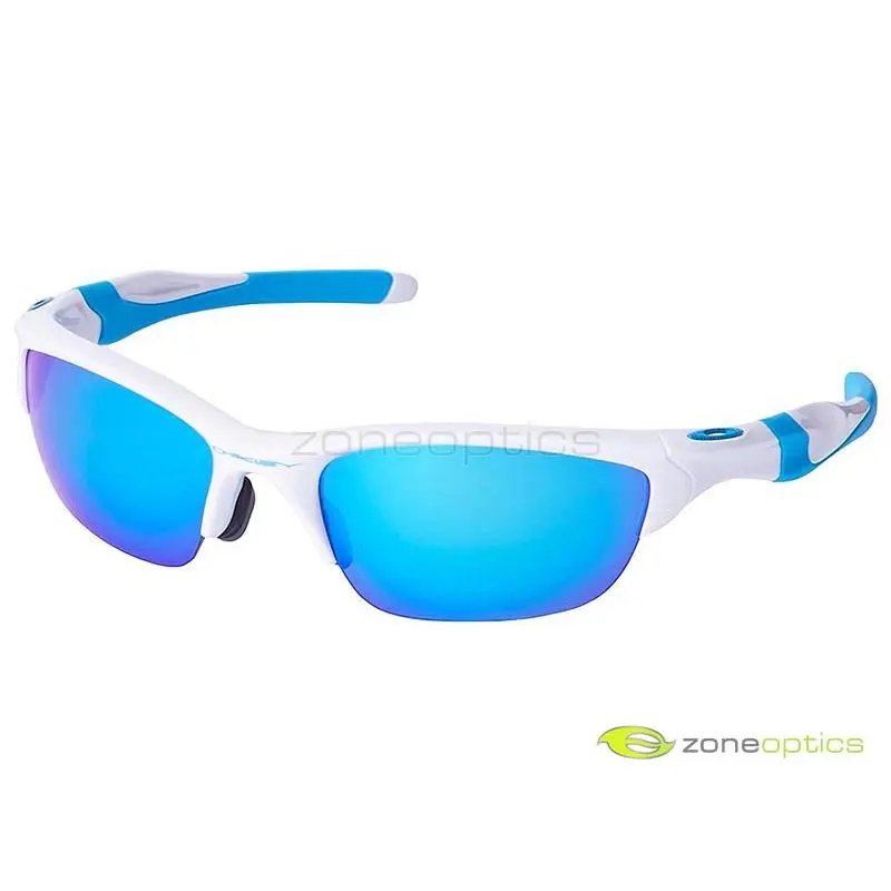 Oakley Half Jacket 2.0 Polarized Sunglasses OO9153-23 White/sapphire Asian - Frame: Polished White, Lens: Sapphire Iridium
