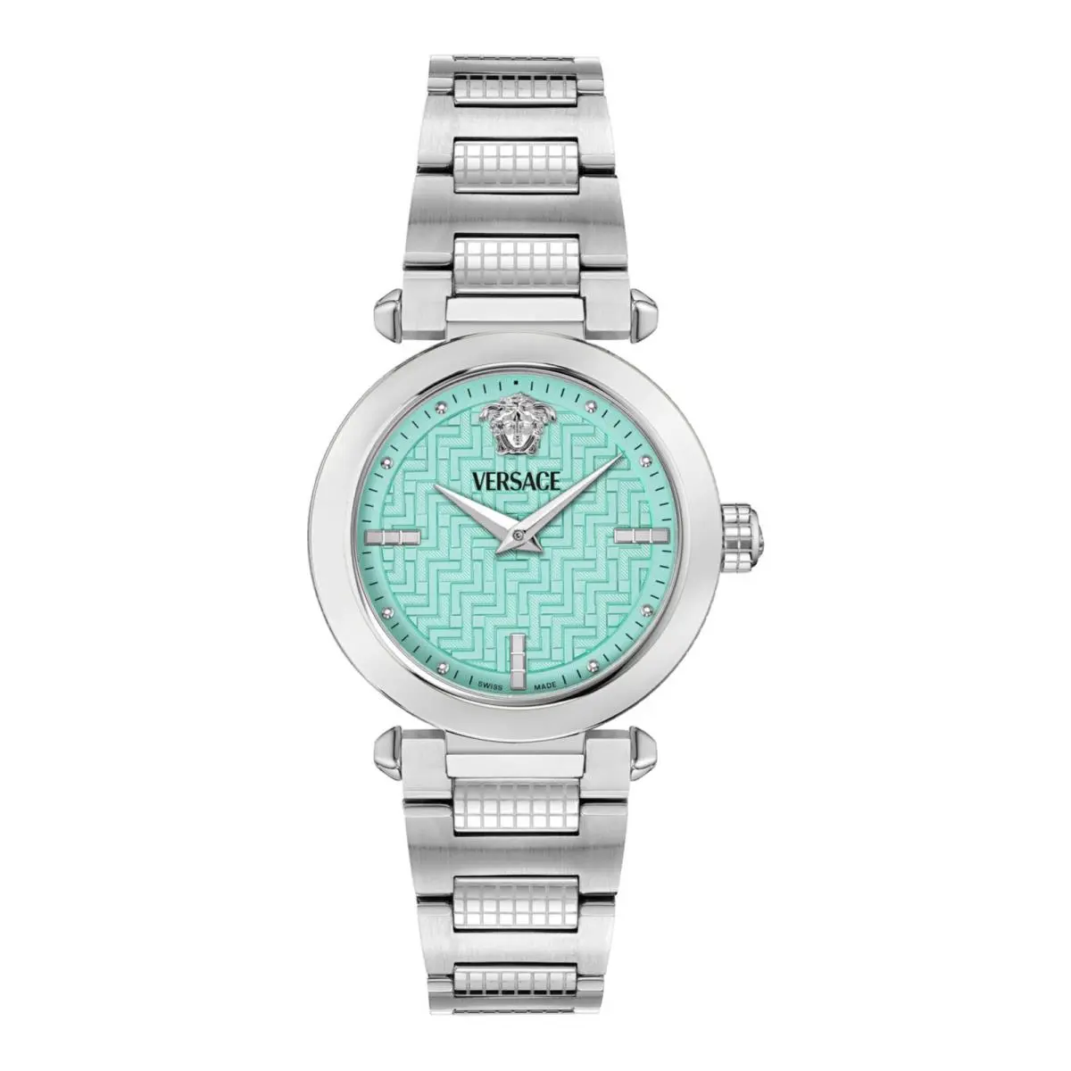Versace Womens Stainless Steel 35mm Bracelet Fashion Watch