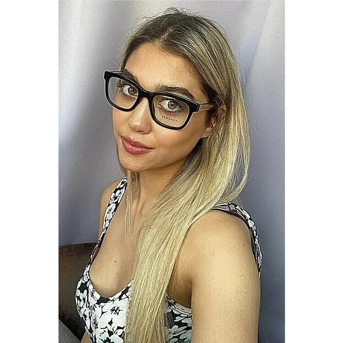 Versace Mod. 3932 GB1 Black 52mm Women’s Eyeglasses Frame Italy 52-20-145