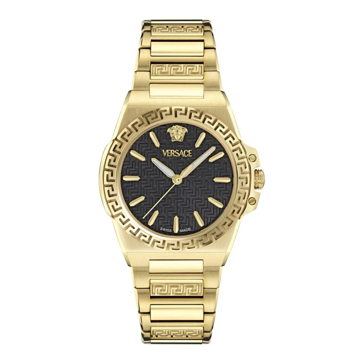 Versace Womens Gold 38mm Bracelet Fashion Watch