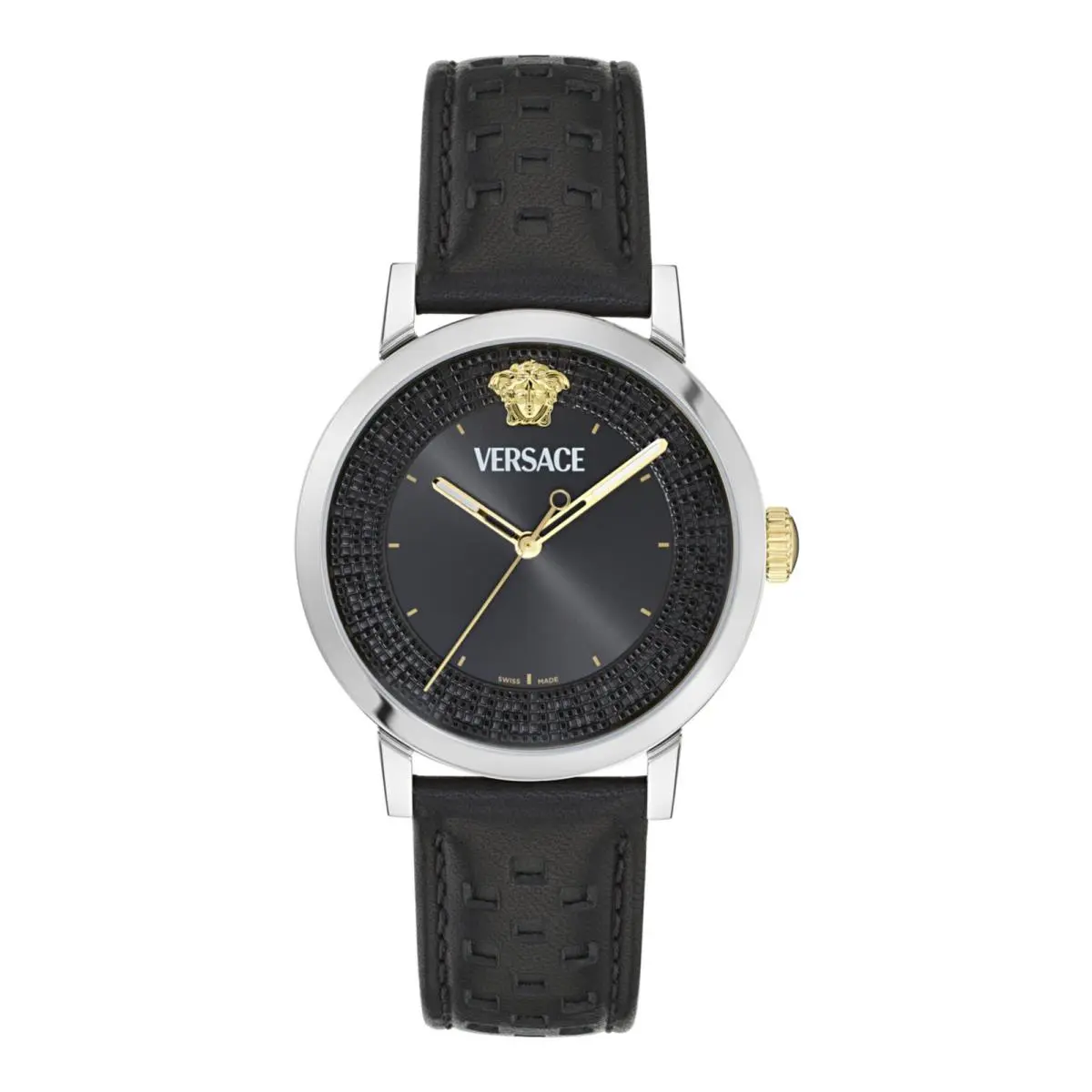Versace Mens Stainless Steel 40mm Strap Fashion Watch