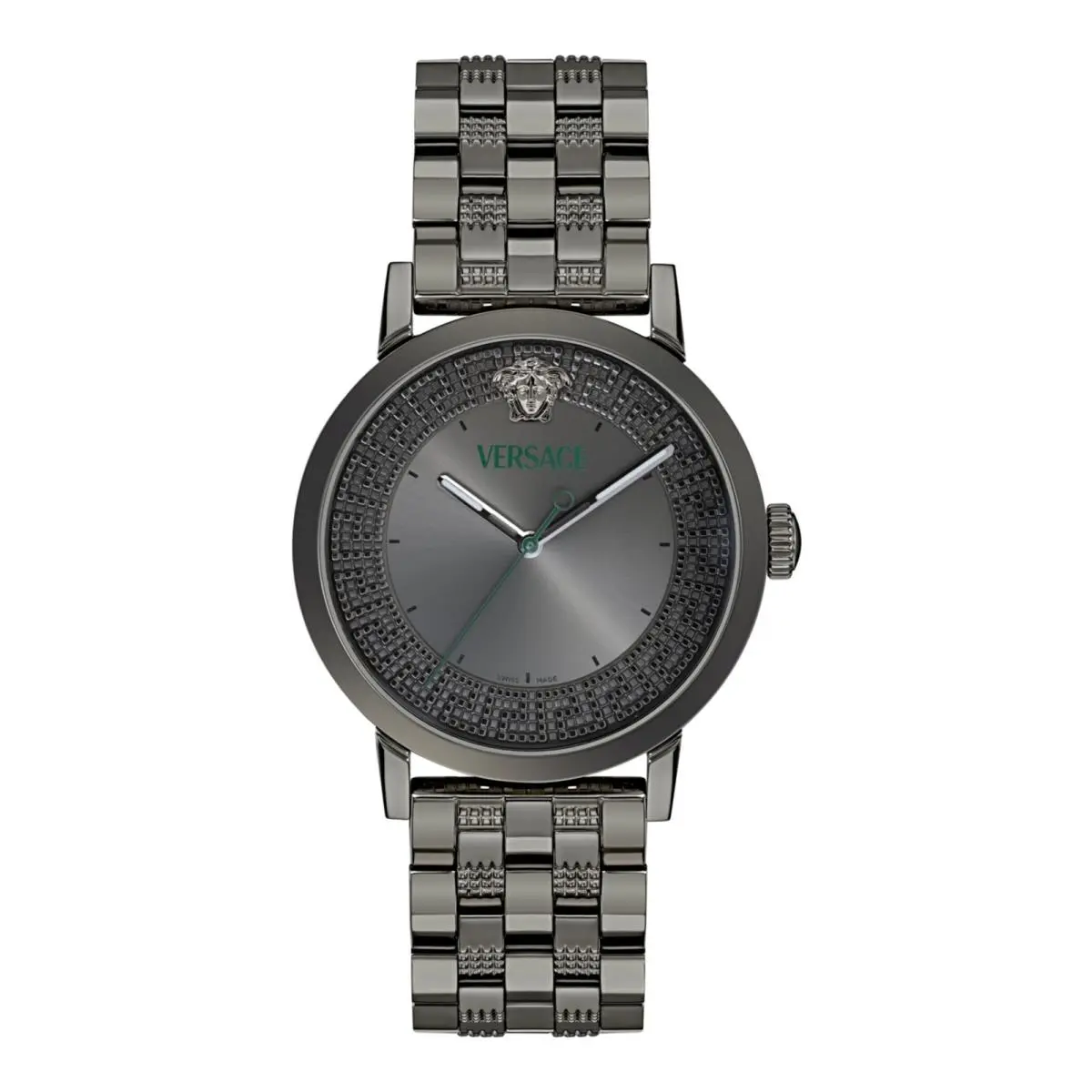 Versace Mens Gun 40mm Bracelet Fashion Watch