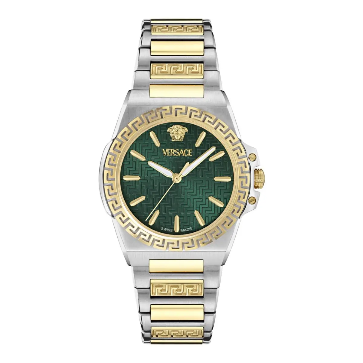 Versace Womens Two Tone 38mm Bracelet Fashion Watch