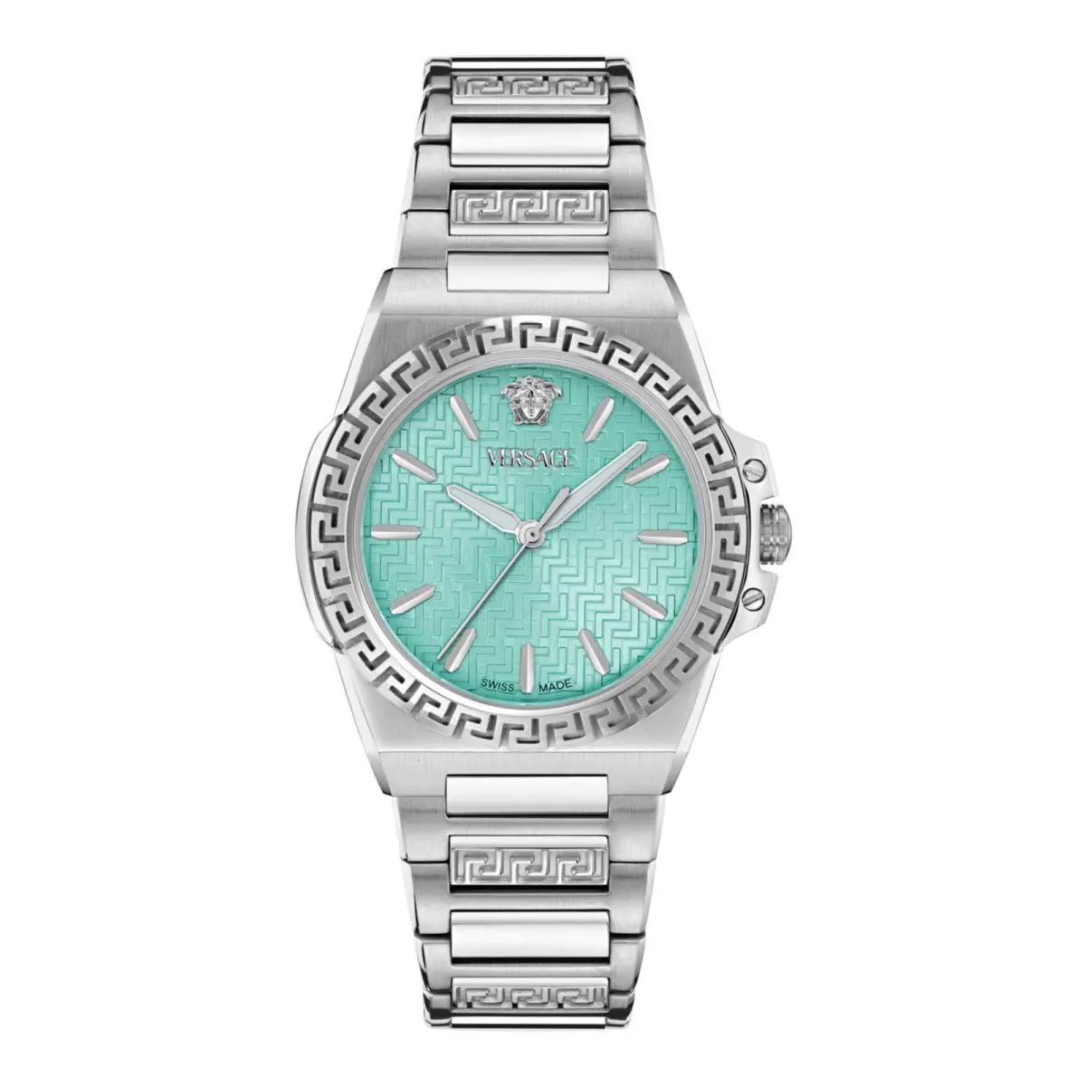 Versace Womens Stainless Steel 38mm Bracelet Fashion Watch