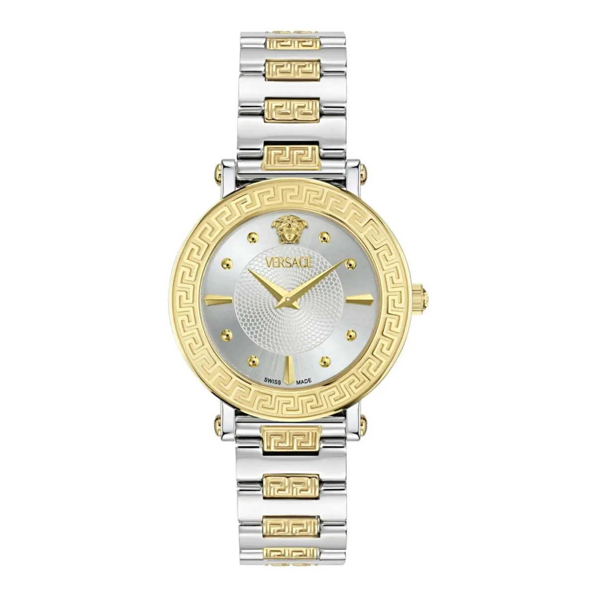 Versace Womens Two Tone 35mm Bracelet Fashion Watch