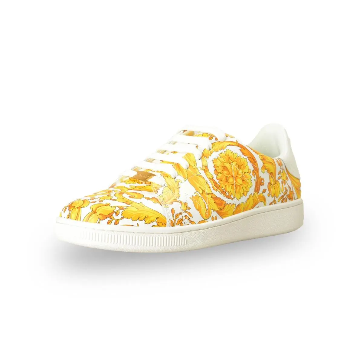 Versace Men`s Baroque Signature Print Leather Sneakers Shoes US 11 IT 44