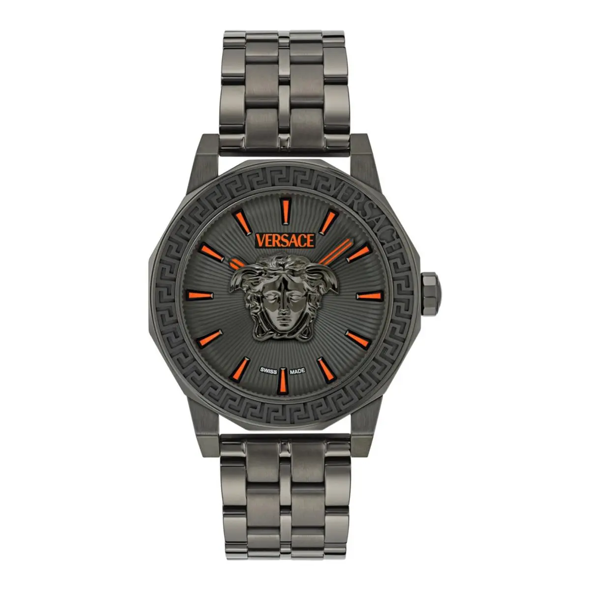 Versace Mens Gun 43mm Bracelet Fashion Watch