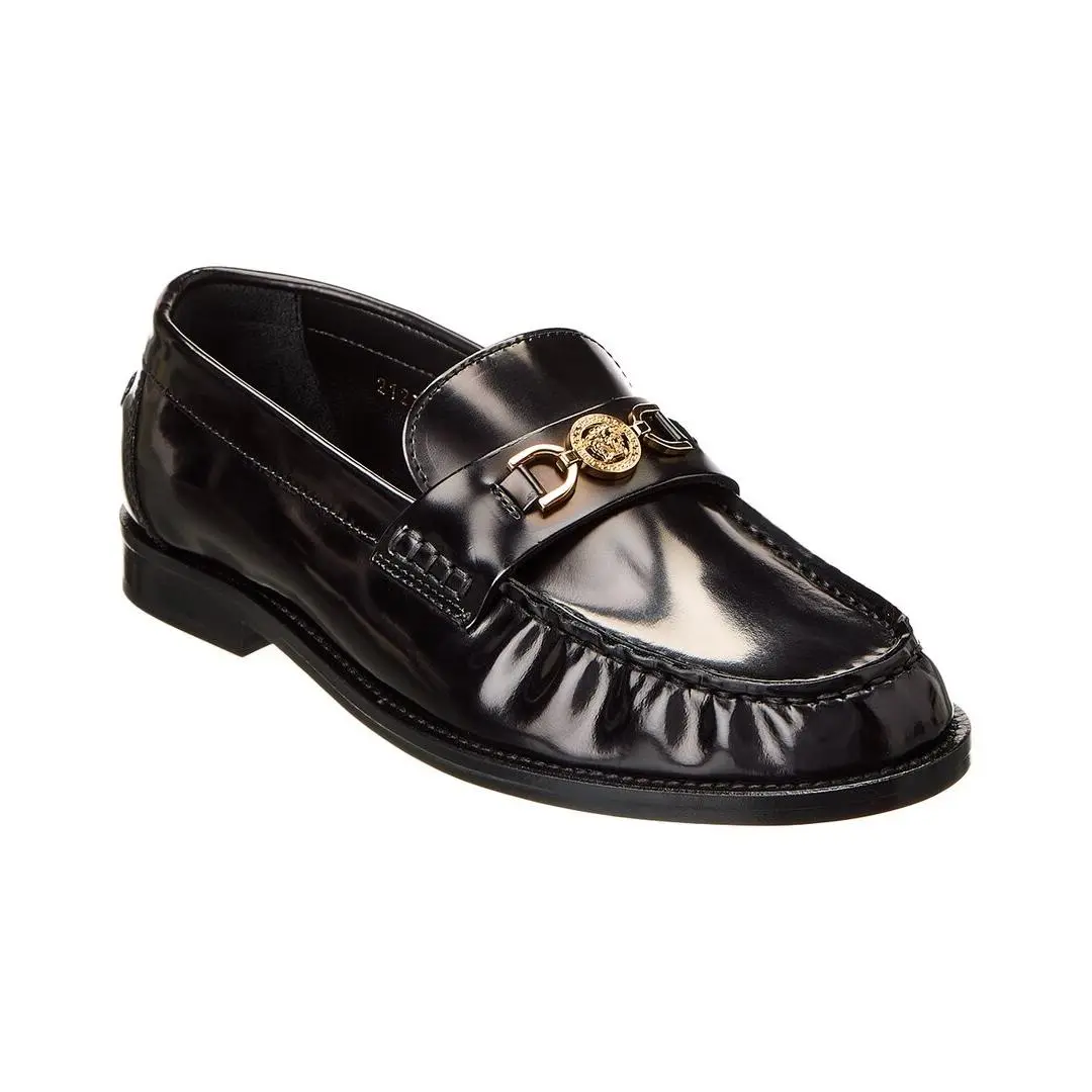 Leather Loafer Women`s 37 by Versace