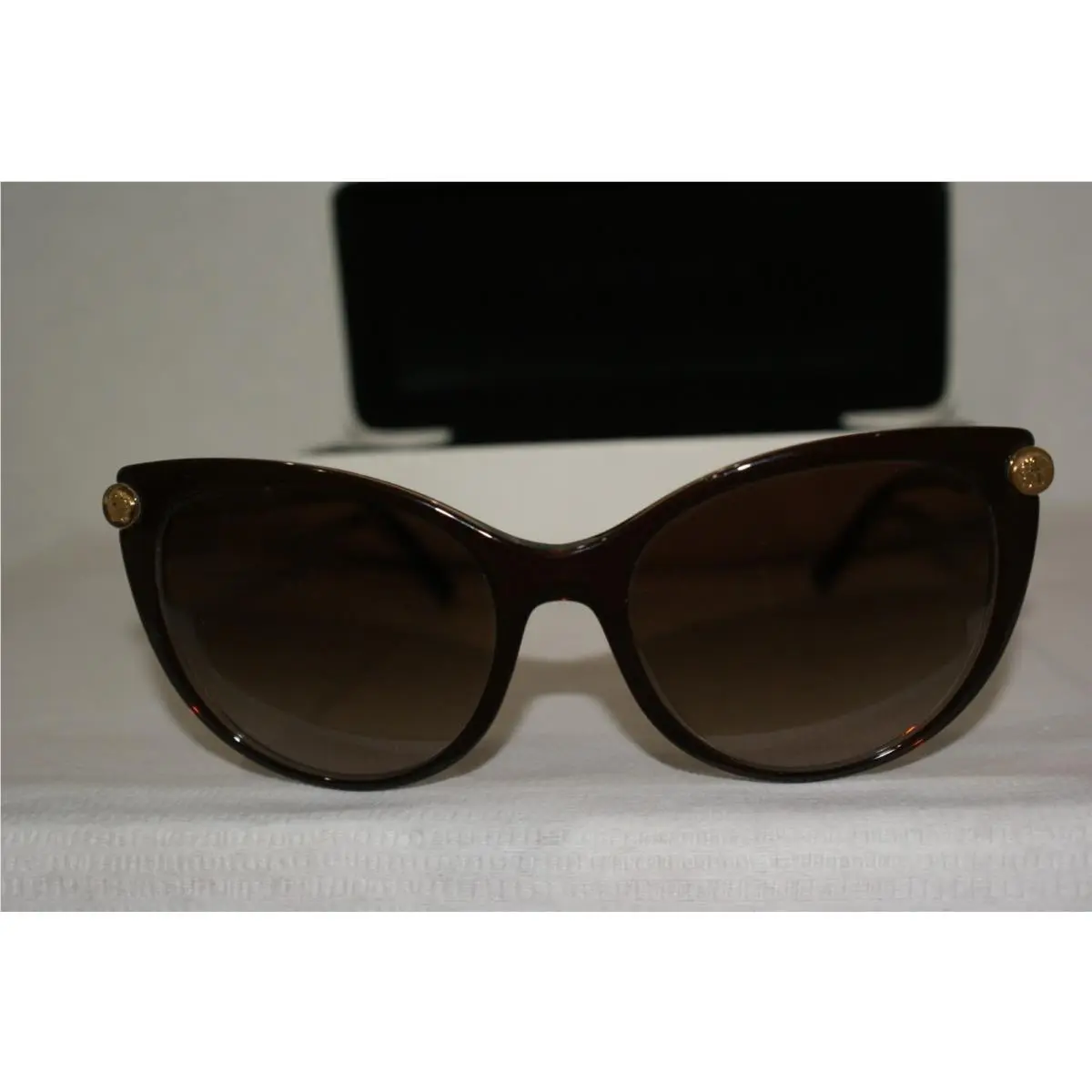 Authe Versace Sunglasses 4364-Q Brown/gold/beige 5300/13 55-18 W Origin Case