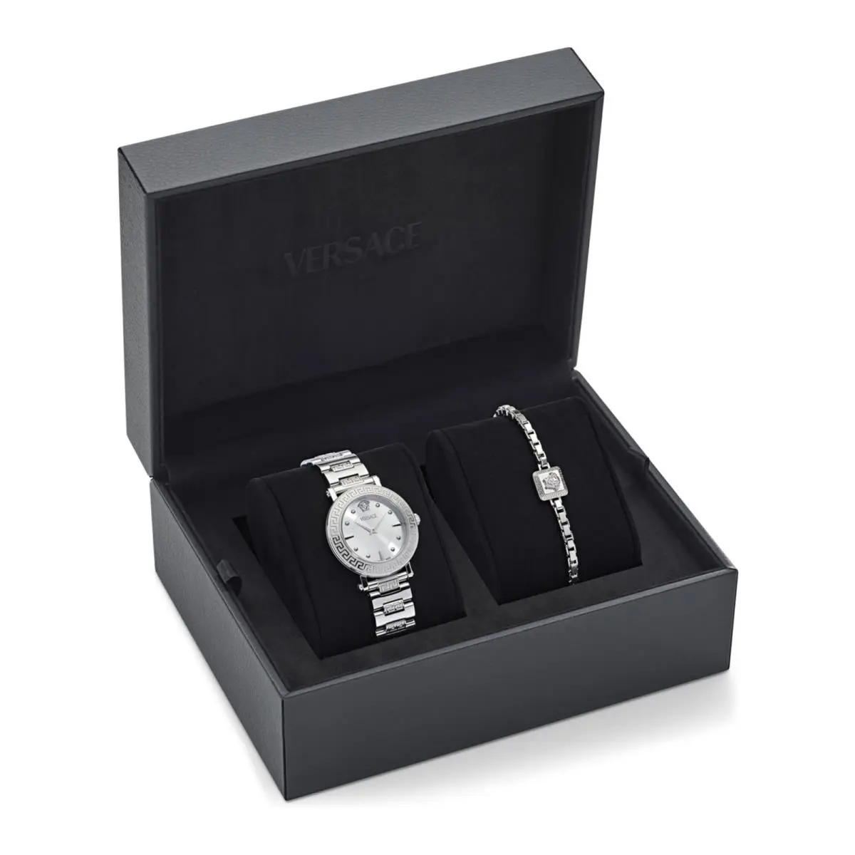 Versace Womens Stainless Steel 35mm Bracelet Fashion Watch