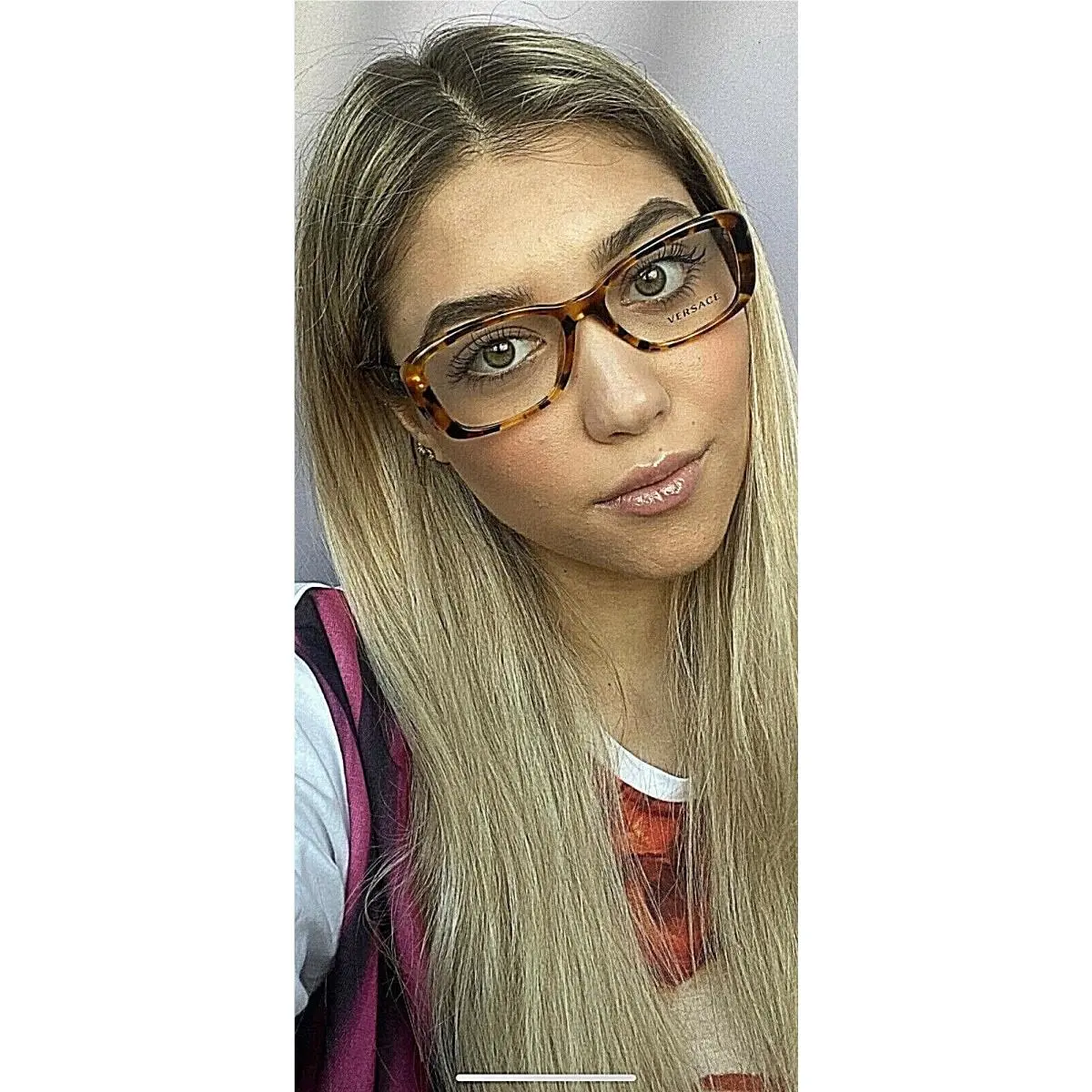 Versace Women`s Eyeglasses Frame Italy Mod.322826 Tortoise 54mm 54-16-140