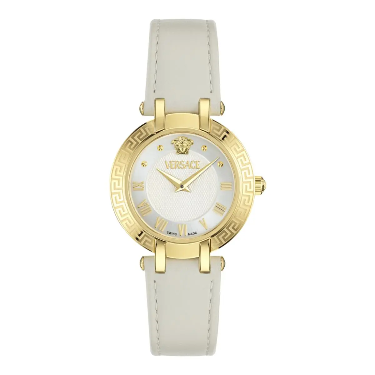 Womens Gold 34mm Strap Fashion Watch by Versace