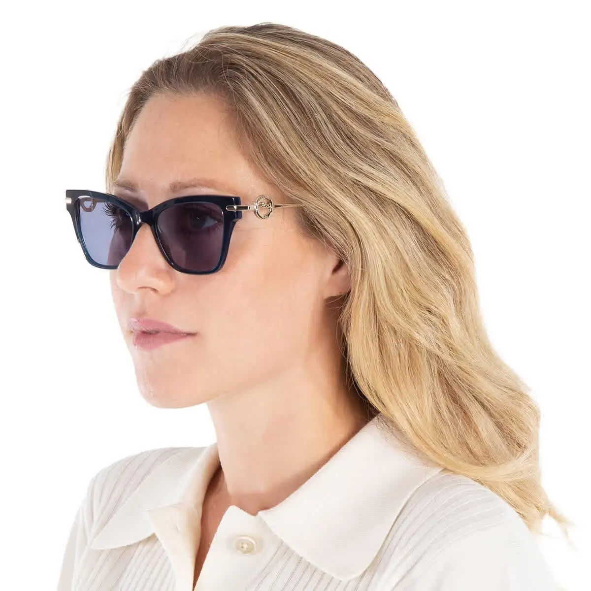Longchamp Blue Butterfly Ladies Sunglasses LO737S 400 52 LO737S 400 52