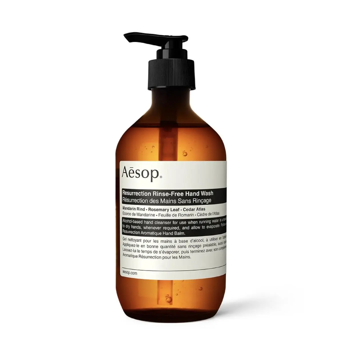 Resurrection Rinse Free Hand Wash 16.9 oz Alcohol Based Black by Aesop