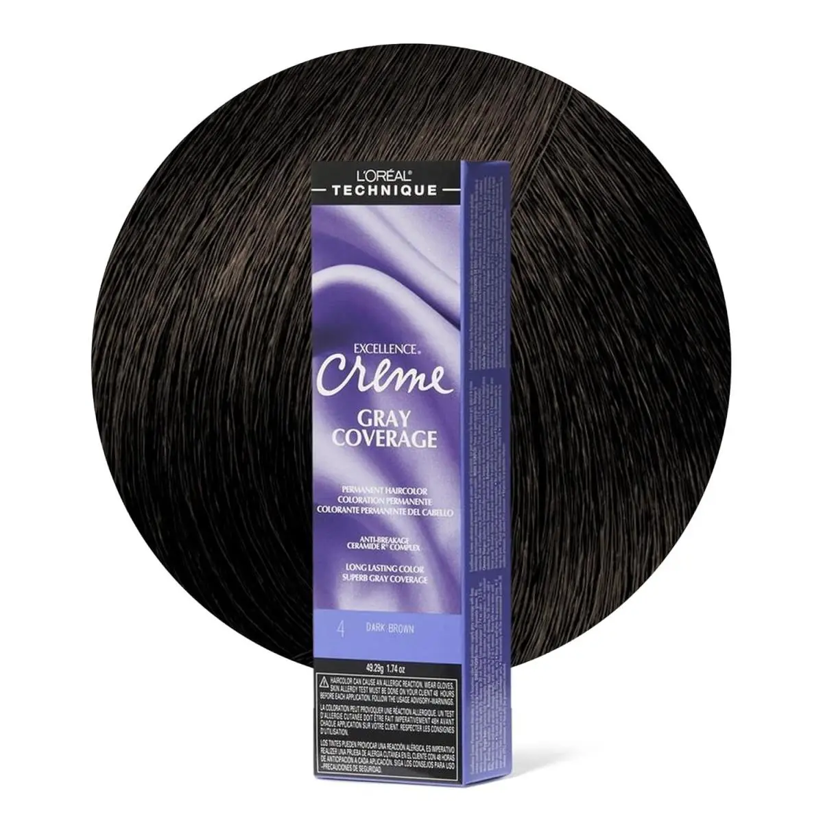 L`oréal 6 Pack L’oreal Excellence Creme Hair Color – Gray Coverage Select Shade 4 Dark Brown by L'Oréal