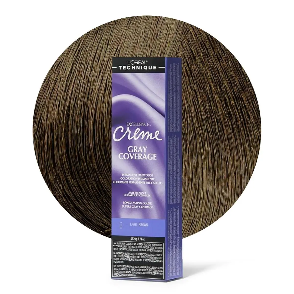 L`oréal 6 Pack L’oreal Excellence Creme Hair Color – Gray Coverage Select Shade 6 Light Brown by L'Oréal