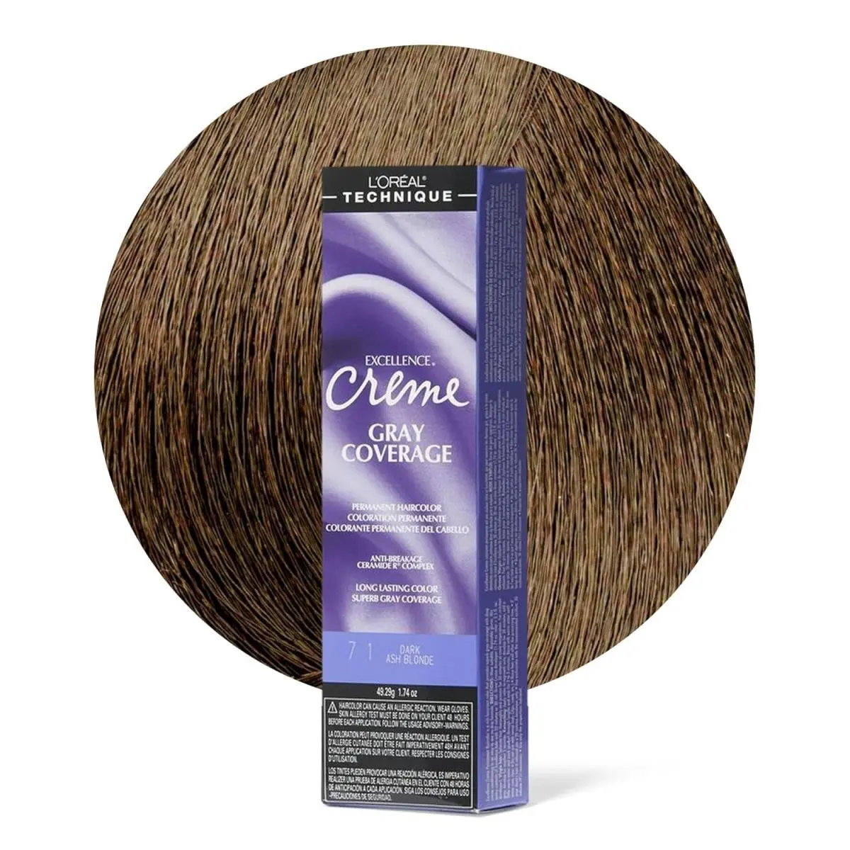 L`oréal 6 Pack L’oreal Excellence Creme Hair Color – Gray Coverage Select Shade 7.1 Dark Ash Blonde by L'Oréal