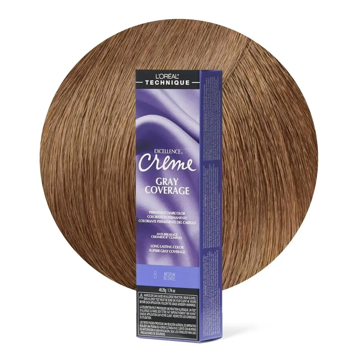 L`oréal 6 Pack L’oreal Excellence Creme Hair Color – Gray Coverage Select Shade 8 Medium Blonde by L'Oréal