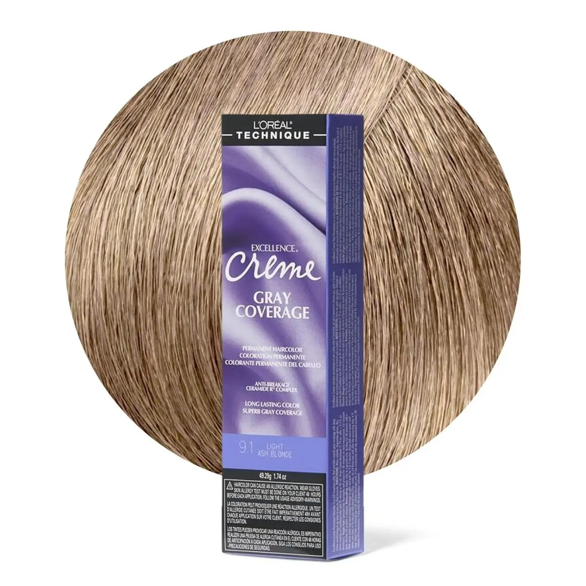 L`oréal 6 Pack L’oreal Excellence Creme Hair Color – Gray Coverage Select Shade 9.1 Light Ash Blonde by L'Oréal