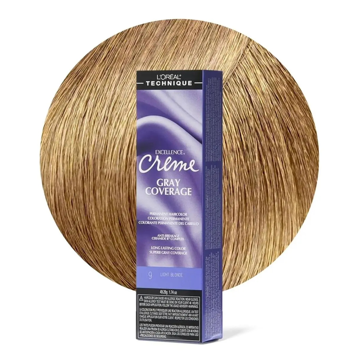 L`oréal 6 Pack L’oreal Excellence Creme Hair Color – Gray Coverage Select Shade 9 Light Blonde by L'Oréal