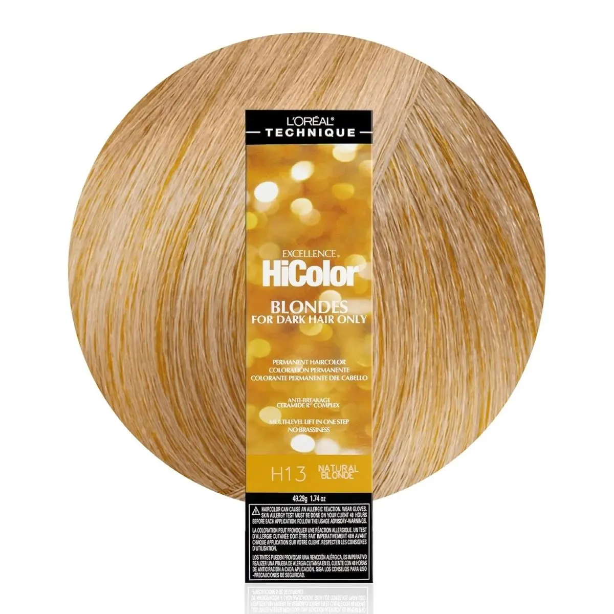 L`oréal 6 Pack L’oreal Hicolor Permanent Hair Color For Dark Hair Only – Choose Shade H13 NATURAL BLONDE by L'Oréal