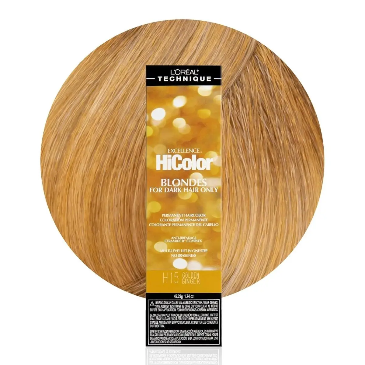 L`oréal 6 Pack L’oreal Hicolor Permanent Hair Color For Dark Hair Only – Choose Shade H15 GOLDEN GINGER by L'Oréal