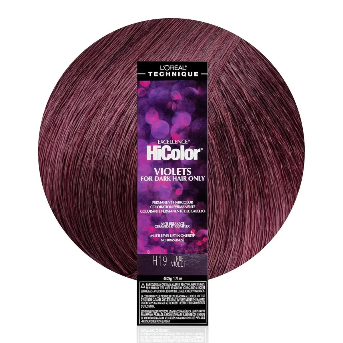 L`oréal 6 Pack L’oreal Hicolor Permanent Hair Color For Dark Hair Only – Choose Shade H19 TRUE VIOLET by L'Oréal