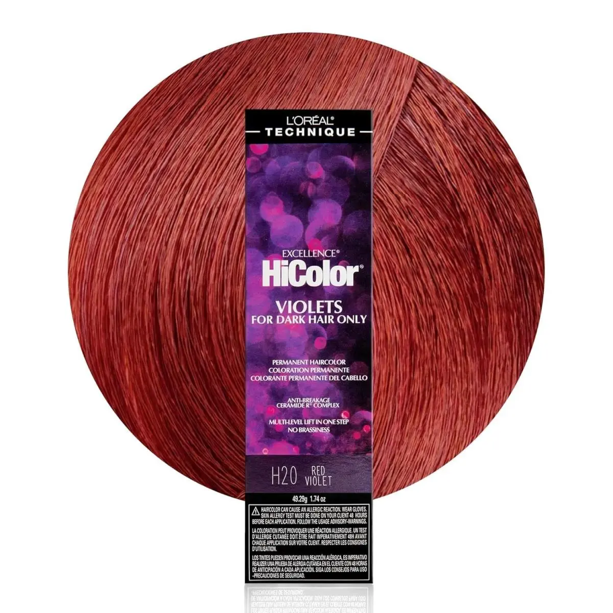 L`oréal 6 Pack L’oreal Hicolor Permanent Hair Color For Dark Hair Only – Choose Shade H20 RED VIOLET by L'Oréal