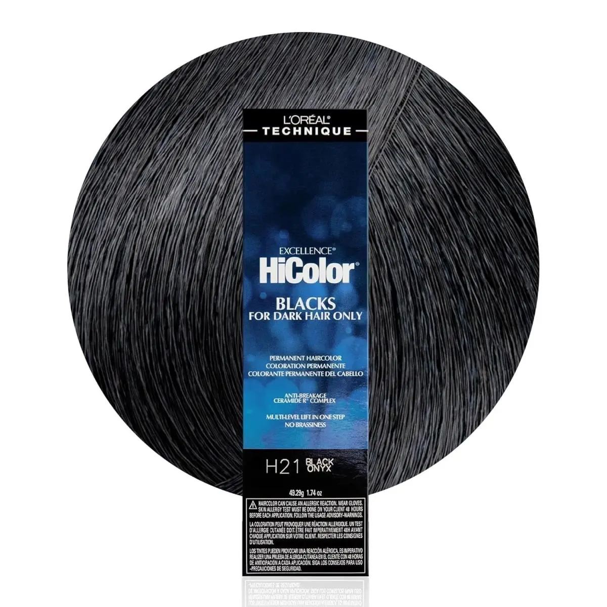 L`oréal 6 Pack L’oreal Hicolor Permanent Hair Color For Dark Hair Only – Choose Shade H21 BLACK ONYX by L'Oréal