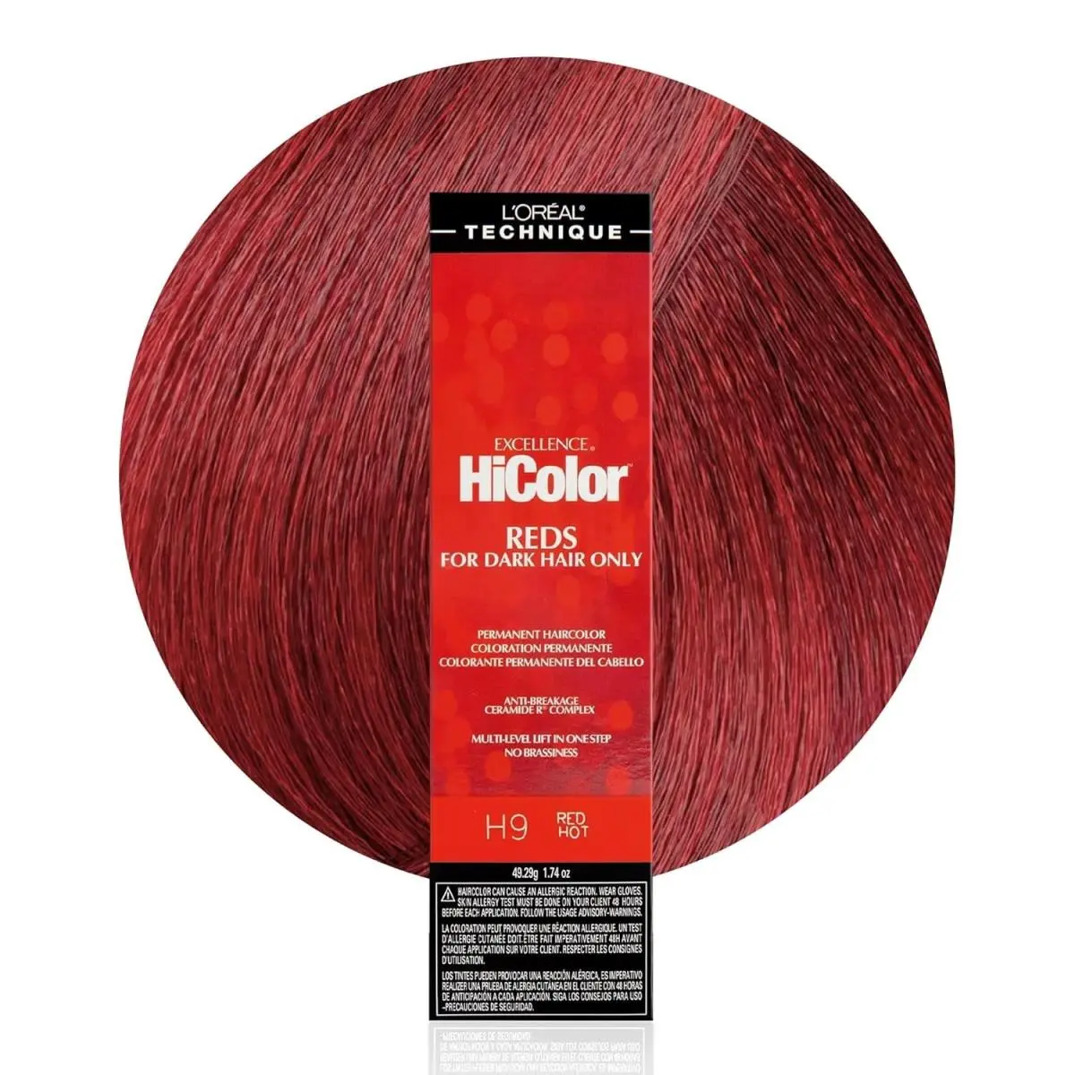 L`oréal 6 Pack L’oreal Hicolor Permanent Hair Color For Dark Hair Only – Choose Shade H9 RED HOT by L'Oréal