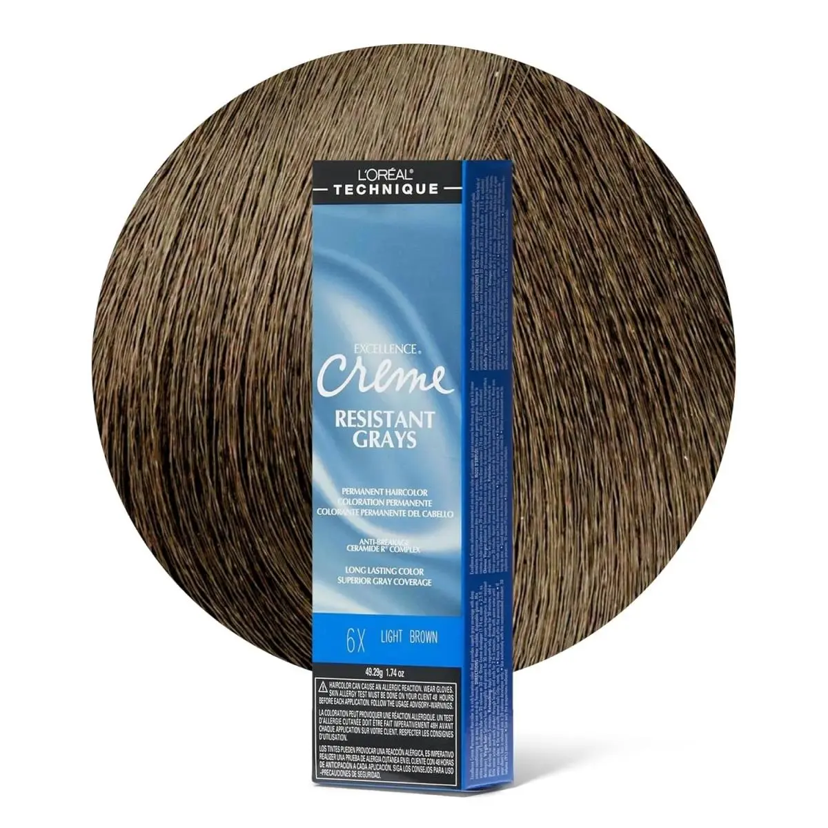 L`oréal 6 Pack L’oreal Excellence Creme Resistant Grays Permanent Hair Color 6X LIGHT BROWN by L'Oréal