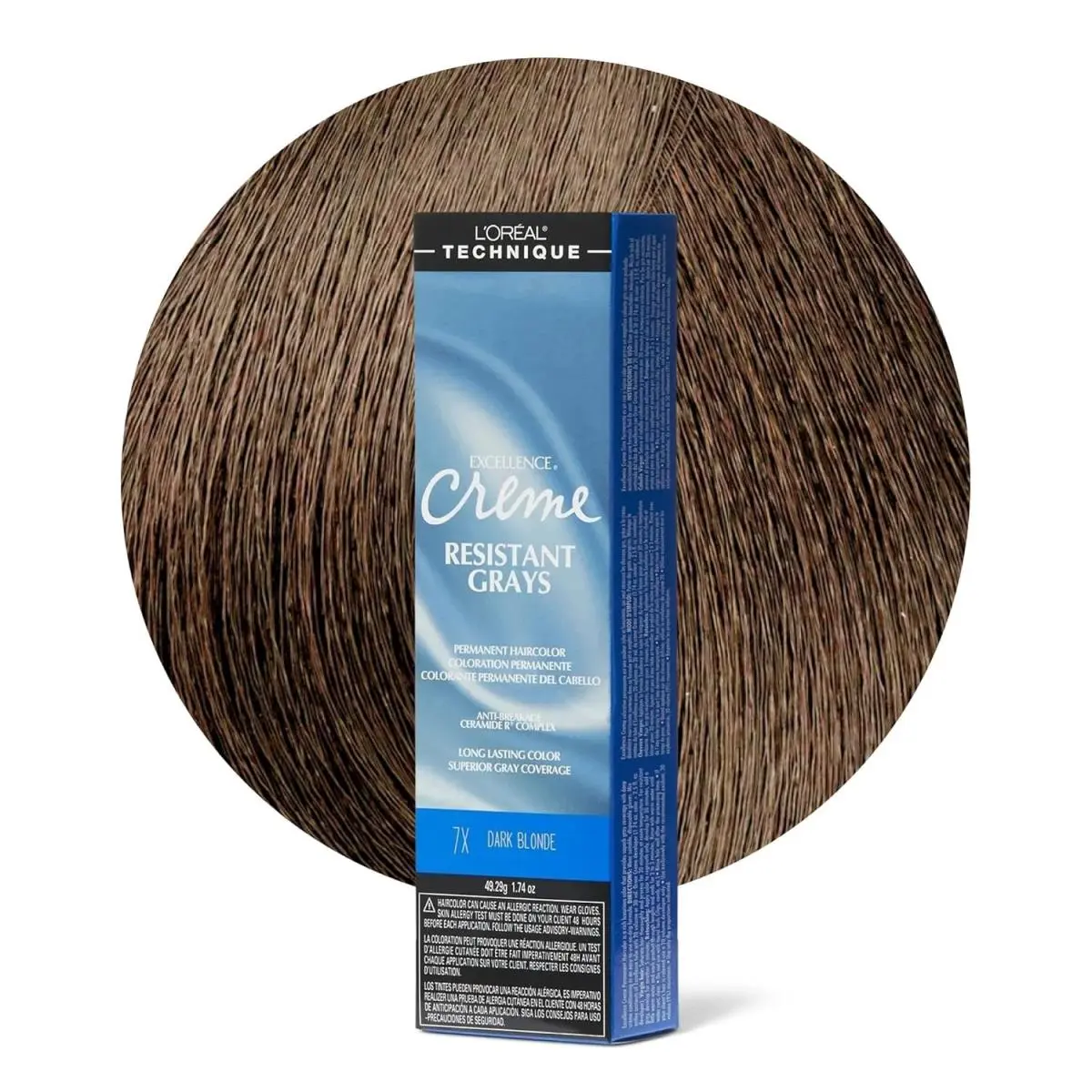 L`oréal 6 Pack L’oreal Excellence Creme Resistant Grays Permanent Hair Color 7X DARK BLONDE by L'Oréal