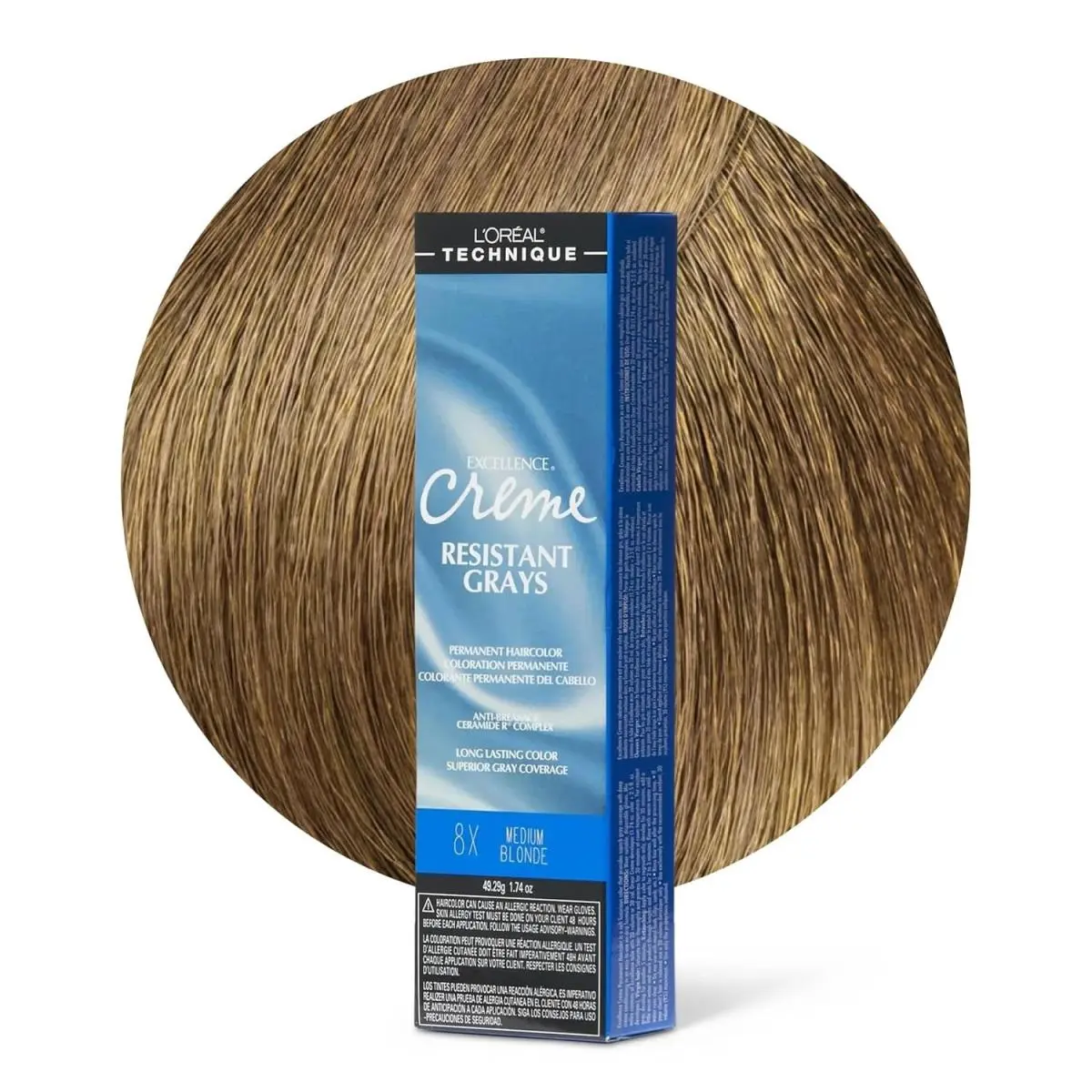 L`oréal 6 Pack L’oreal Excellence Creme Resistant Grays Permanent Hair Color 8X MEDIUM BLONDE by L'Oréal
